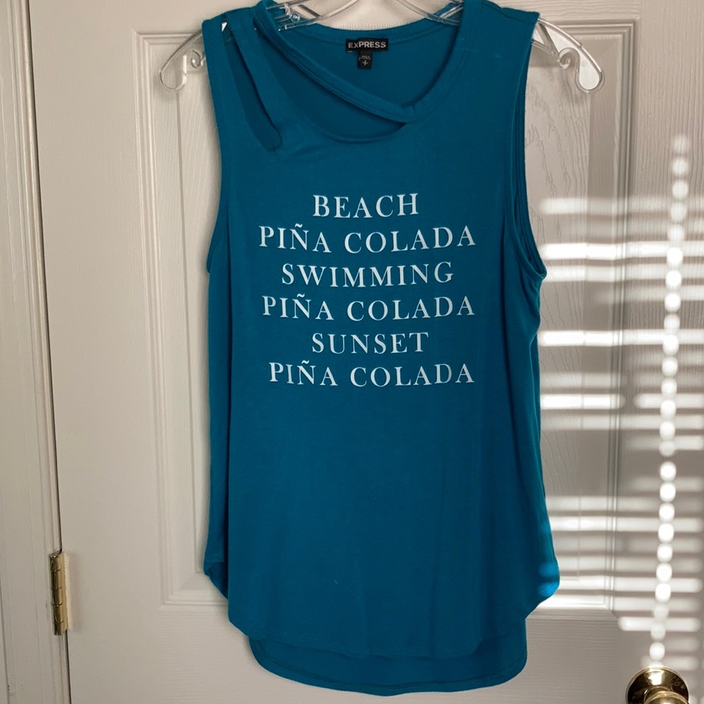 Express Women’s Turquoise Tank Top (size S)